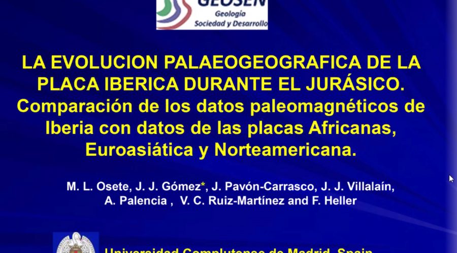 Conferencia:  “La evolución Palaeogeográfica de la Placa Ibérica durante el Jurásico”.